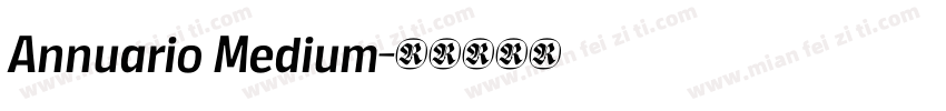 Annuario Medium字体转换
